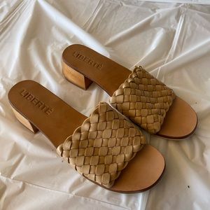 Liberté Italian Leather Sandals- Never Worn